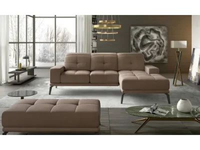 NABBI Tirreno P rohová sedačka hnedá