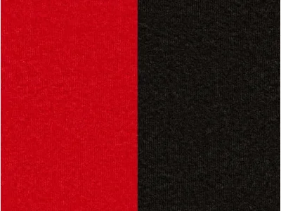 Detail produktu NABBI Belluno L rohová sedačka s rozkladom a úložným priestorom červená / čierna