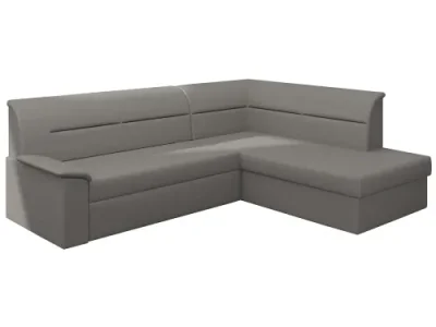 Detail produktu NABBI Estrela P rohová sedačka s rozkladom a úložným priestorom sivá (Soft 29)