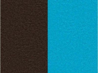Detail produktu NABBI Aosta rozkladacia pohovka s úložným priestorom tmavohnedá / svetlomodrá