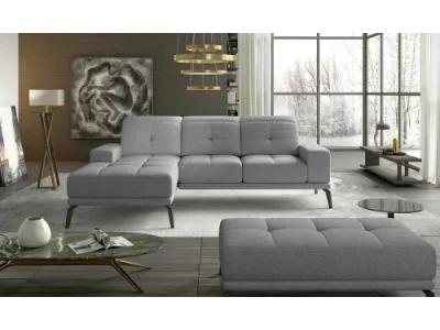 NABBI Tirreno L rohová sedačka svetlosivá (Grande 81)