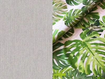 Detail produktu NABBI Aveza U L/P rohová sedačka u s rozkladom svetlosivá (Soro 83) / vzor (Jungle 32)