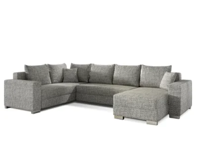 Detail produktu NABBI Mariano L rohová sedačka u s rozkladom a úložným priestorom sivá (Berlin 01)