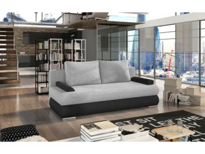 Detail produktu NABBI Marao rozkladacia pohovka svetlosivá / čierna