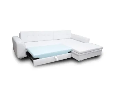 Detail produktu NABBI Salerno L rohová sedačka s rozkladom tmavomodrá / svetlosivá