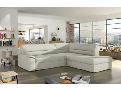 NABBI Estrela P rohová sedačka s rozkladom a úložným priestorom béžová