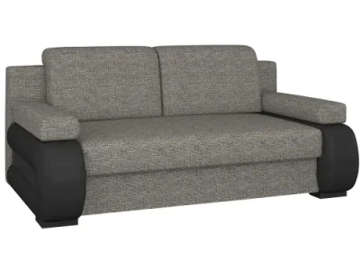 Detail produktu NABBI Limia rozkladacia pohovka sivá (Berlin 01) / čierna (Soft 11)