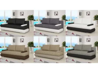 Detail produktu NABBI Marao rozkladacia pohovka čierna (Soft 11) / biela (Soft 17)