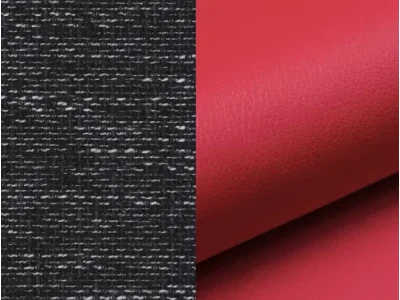 Detail produktu NABBI Latino II L rohová sedačka s rozkladom a úložným priestorom čierna / červená