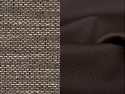 Detail produktu NABBI Rossano U L rohová sedačka u s rozkladom cappuccino / tmavohnedá