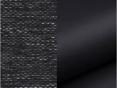 Detail produktu NABBI Grosseto P rohová sedačka u s rozkladom a úložným priestorom čierna (Berlin 02) / čierna (Soft 11)