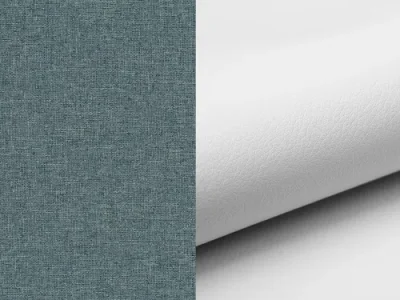 Detail produktu NABBI Ferol L rohová sedačka s rozkladom a úložným priestorom mentolová / biela