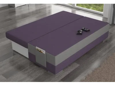 Detail produktu NABBI Adria rozkladacia pohovka s úložným priestorom sivá / svetlomodrá