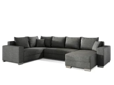 Detail produktu NABBI Mariano L rohová sedačka u s rozkladom a úložným priestorom sivá (Sawana 05)