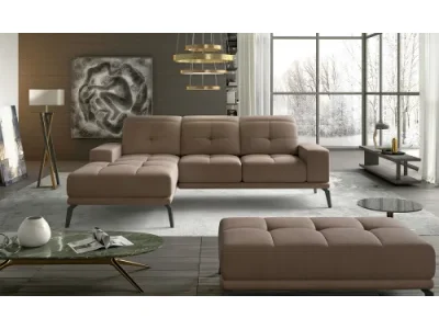 NABBI Tirreno L rohová sedačka hnedá