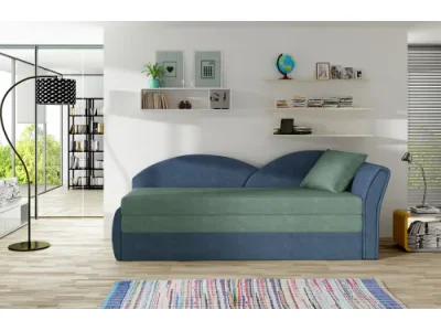 NABBI Arco P rozkladacia pohovka mentolová / modrá