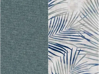 Detail produktu NABBI Aveza L/P rohová sedačka s rozkladom a úložným priestorom mentolová (Cover 70) / vzor (Botanical 80)