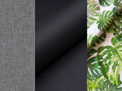 Detail produktu NABBI Copparo rozkladacia pohovka s úložným priestorom svetlosivá / čierna / vzor