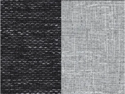 Detail produktu NABBI Belluno L rohová sedačka s rozkladom a úložným priestorom čierna / svetlosivá