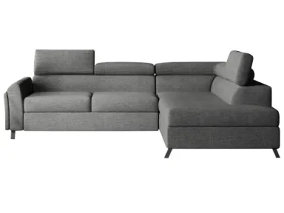 Detail produktu NABBI Korense P rohová sedačka s rozkladom a úložným priestorom sivá (Sawana 05)