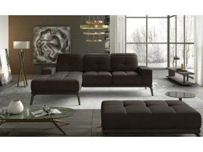 Detail produktu NABBI Tirreno L rohová sedačka tmavohnedá (Monolith 29)