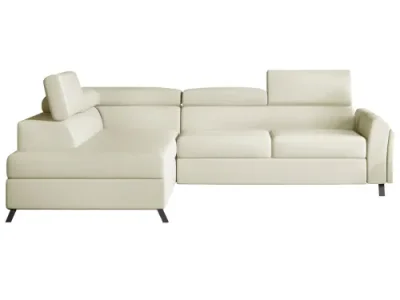 Detail produktu NABBI Korense L rohová sedačka s rozkladom a úložným priestorom béžová (Soft 33)