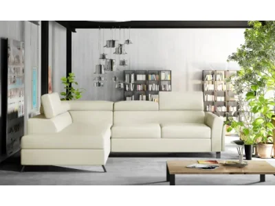 NABBI Korense L rohová sedačka s rozkladom a úložným priestorom béžová (Soft 33)