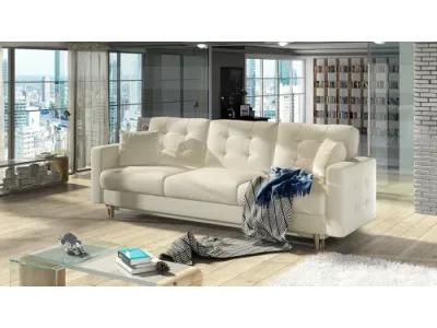 NABBI Aveza 3F rozkladacia trojsedačka s úložným priestorom béžová