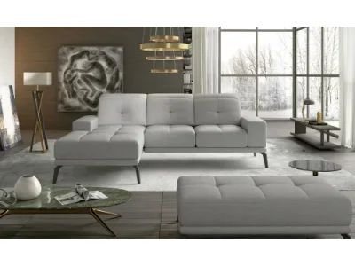 NABBI Tirreno L rohová sedačka svetlosivá (Sawana 21)