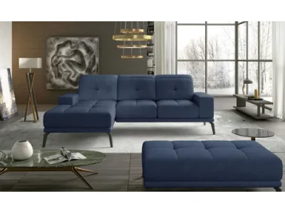 NABBI Tirreno L rohová sedačka modrá (Soro 76)