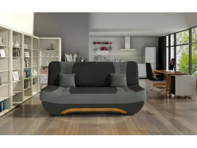 Detail produktu NABBI Ella II rozkladacia pohovka s úložným priestorom čierna / sivá