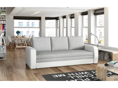 NABBI Isolda rozkladacia pohovka svetlosivá / biela