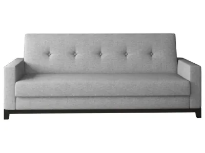 Detail produktu NABBI Soria rozkladacia pohovka s úložným priestorom svetlosivá (Sawana 21) / orech