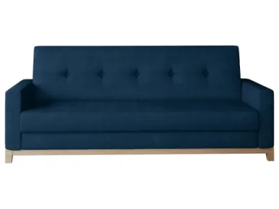 Detail produktu NABBI Soria rozkladacia pohovka s úložným priestorom tmavomodrá (Kronos 09) / buk