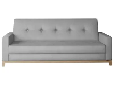 Detail produktu NABBI Soria rozkladacia pohovka s úložným priestorom svetlosivá (Monolith 84) / buk