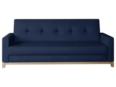 Detail produktu NABBI Soria rozkladacia pohovka s úložným priestorom tmavomodrá (Monolith 77) / buk