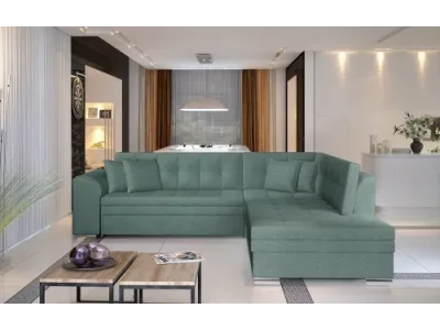 Detail produktu NABBI Pescara P rohová sedačka s rozkladom mentolová