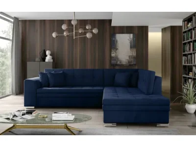 NABBI Pescara P rohová sedačka s rozkladom tmavomodrá (Kronos 09)