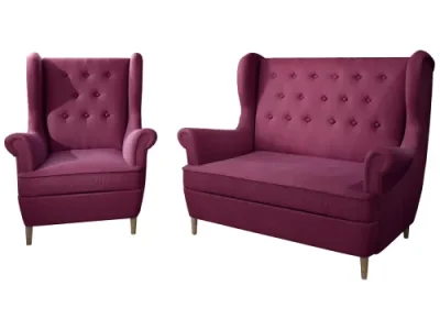 Detail produktu NABBI Aveiro 2+1 sedacia súprava vínová