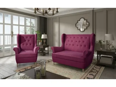 NABBI Aveiro 2+1 sedacia súprava vínová