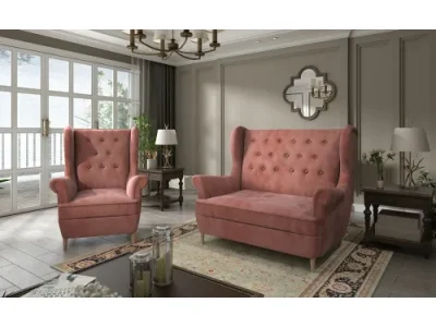 NABBI Aveiro 2+1 sedacia súprava ružová