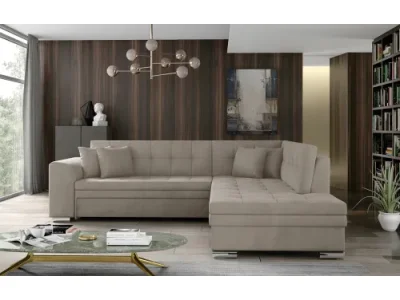 NABBI Pescara P rohová sedačka s rozkladom krémová