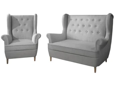 Detail produktu NABBI Aveiro 2+1 sedacia súprava svetlosivá (Sawana 21)