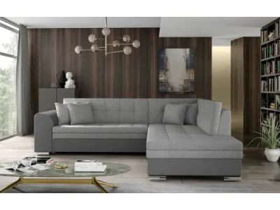 Detail produktu NABBI Pescara P rohová sedačka s rozkladom svetlosivá / sivá