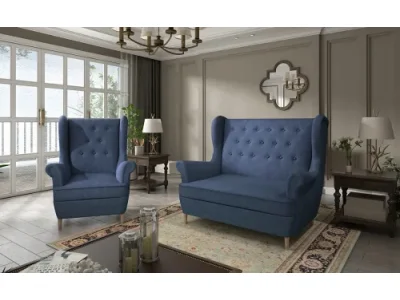 NABBI Aveiro 2+1 sedacia súprava modrá