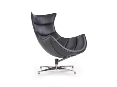 HALMAR Luxor dizajnové otočné kreslo čierna