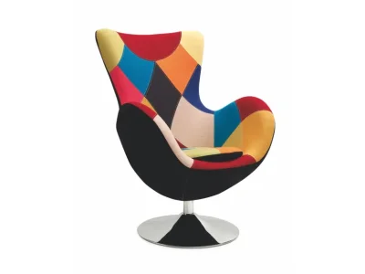 HALMAR Butterfly dizajnové otočné kreslo kombinácia farieb / čierna