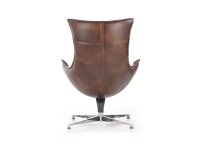 Detail produktu HALMAR Luxor dizajnové otočné kreslo tmavohnedá