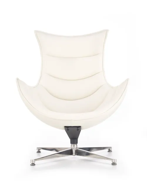 HALMAR Luxor dizajnové otočné kreslo biela