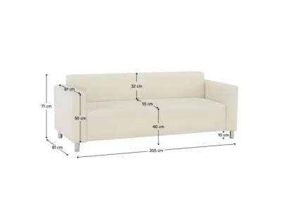 Detail produktu KONDELA Homker trojsedačka béžová